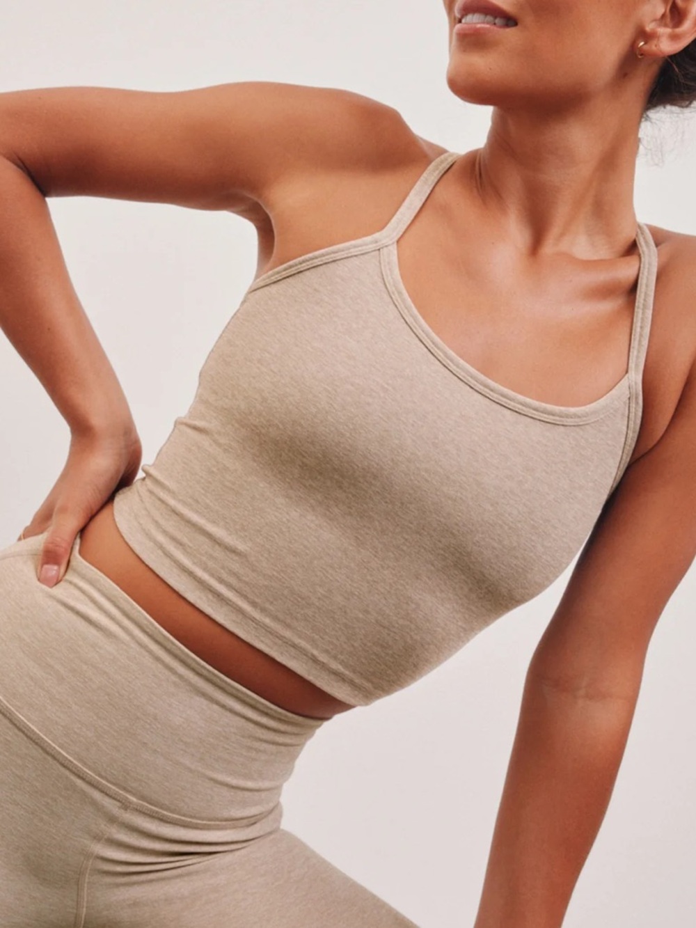 Spacedye Slim Racerback Cropped Tank